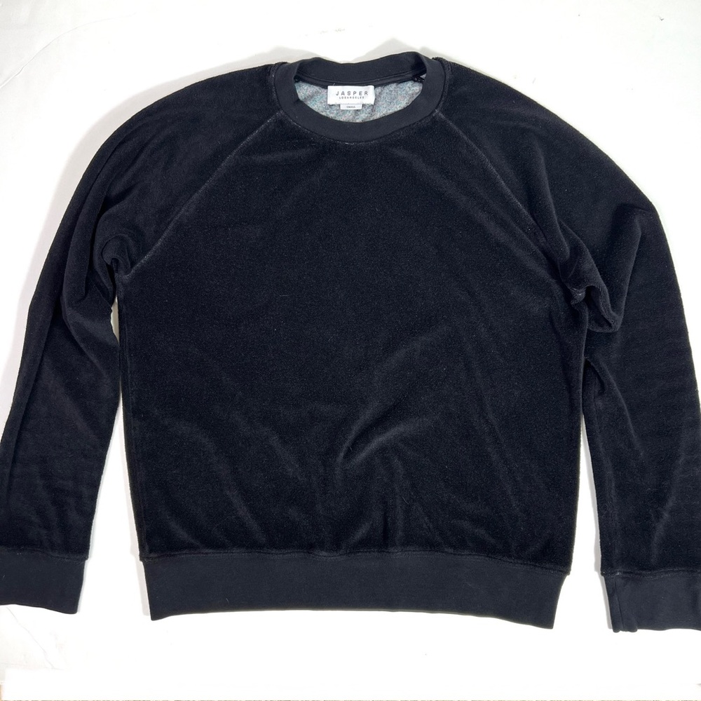 JASPER Los Angeles Sunset Crew Sweatshirt Terry Black Size Small